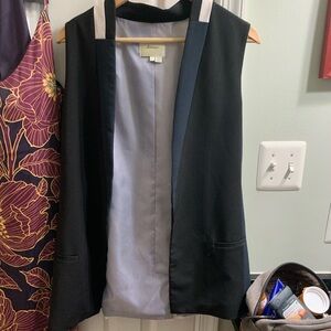 Elevenses Blue and White Striped Blazer